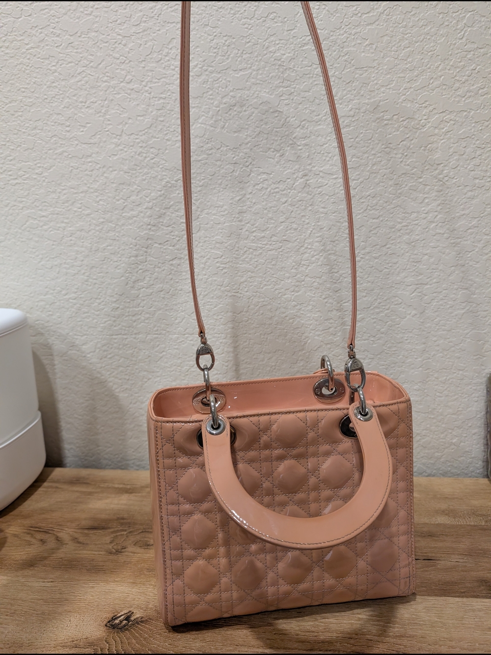 Dior Pink Quilted Lady Dior Top-Handle Satchel - Picture 10 of 10